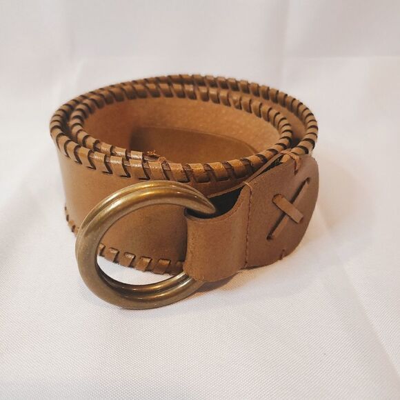 ANOTHER LINE Brown Leather Belt Size Small main image 12